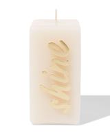 HEMA Kaars 12.5cm &apos;shine&apos; crème