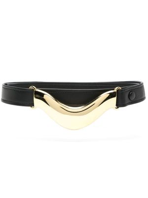 Déhanche ceinture Brancusi en cuir - Noir