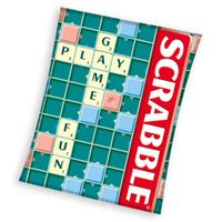 Fleece plaid Scrabble 150 x 200 cm