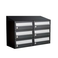 Allux Hive Set 2-Breed, 3-Hoog Met Dak Zwart - 40030070_2x3d