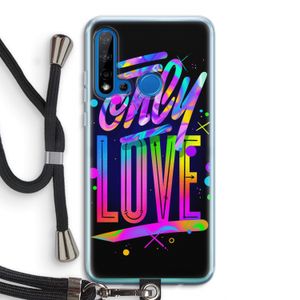 Only Love: Huawei P20 Lite (2019) Transparant Hoesje met koord