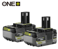 Ryobi RB1850X2 | ONE+ 2 stuks 5,0 Ah Lithium Accu - 5133005305
