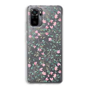 Sierlijke bloemen: Xiaomi Redmi Note 10 Pro Transparant Hoesje