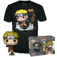 Pop! and Tee: Naruto Shippuden - Metallic Naruto Runner T-Shirt Size L