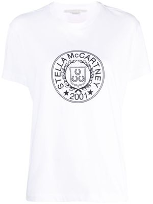 Stella McCartney t-shirt en coton à logo imprimé - Blanc