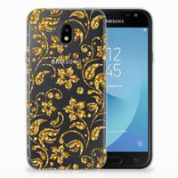 Samsung Galaxy J3 2017 | TPU Case | Gouden Bloemen