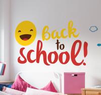 Muursticker back to school blij