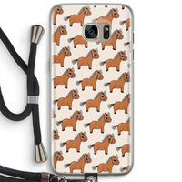 Pony: Samsung Galaxy S7 Edge Transparant Hoesje met koord