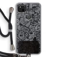 Vexx Black City : Pixel 4a Transparant Hoesje met koord