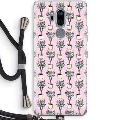 Boompje: LG G7 Thinq Transparant Hoesje met koord