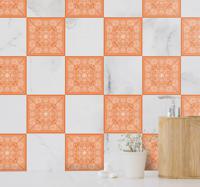 Tegelsticker badkamer paisley - thumbnail