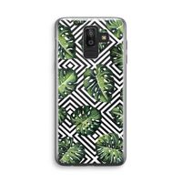 Geometrische jungle: Samsung Galaxy J8 (2018) Transparant Hoesje