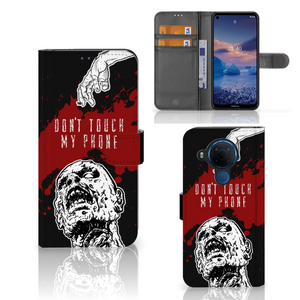 Nokia 5.4 Portemonnee Hoesje Zombie Blood