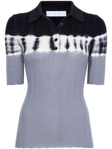 Proenza Schouler White Label polo à design bicolore - Noir