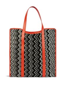 Missoni Home sac cabas Keith à motif zigzag - Noir