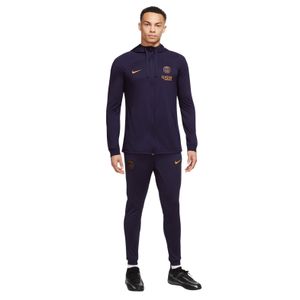 Nike Paris Saint-Germain Strike Trainingspak Full-Zip Hooded 2023-2024 Donkerblauw Goud