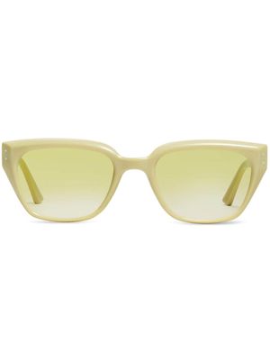 Gentle Monster lunettes de soleil Nada Y5 à plaque logo - Jaune