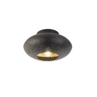 QAZQA Oosterse plafondlamp zwart met goud 25 cm - Radiance - thumbnail