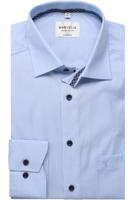 Marvelis Modern Fit Overhemd ML6 (vanaf 68 CM) rook blauw - thumbnail