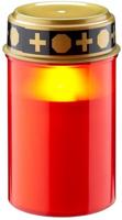 Enzo led rouwlicht | 12cm met timer | rood (excl. 2xc batterij) | herinneringslicht | graflicht | rouwlicht - 5099410
