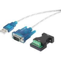 Renkforce USB 1.1 Adapter [1x D-sub stekker 9-polig, Poolklemmen - 1x USB 1.1 stekker A] 0.75 m Vergulde steekcontacten