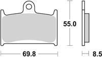 TRW Brake pad mcb 595 srt sint.metal road&track