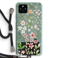 Botanical sweet flower heaven: Pixel 5a 5G Transparant Hoesje met koord