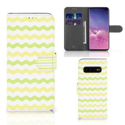 Samsung Galaxy S10 Plus | Telefoon Hoesje | Waves Yellow
