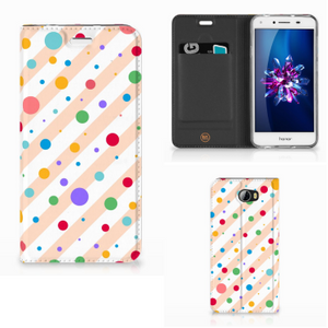 Huawei Y5 2 | Y6 Compact Hoesje met Magneet Dots