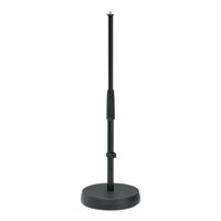 K&M 23300 Microfoon tafelstatief hoog met ronde voet K&M 23300 Microfoon tafelstatief hoog met ronde voet