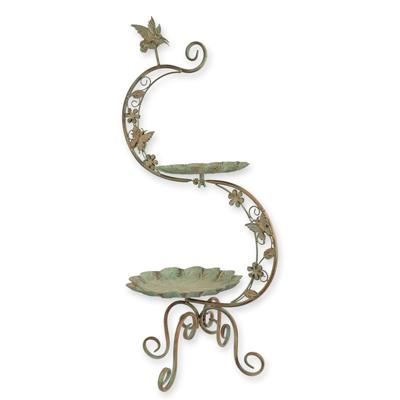 AN IRON BIRD FEEDER