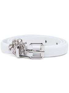 Diesel B-Charm-Loop leather belt - Blanc