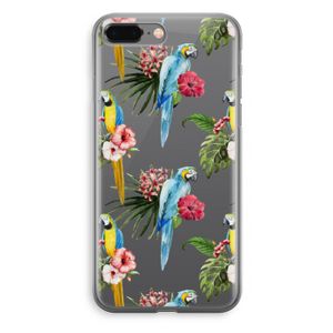 Kleurrijke papegaaien: iPhone 8 Plus Transparant Hoesje