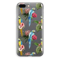 Kleurrijke papegaaien: iPhone 8 Plus Transparant Hoesje