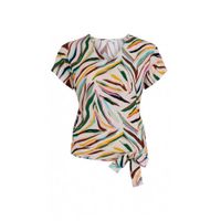 Anna top met all over print ecru/multi - thumbnail