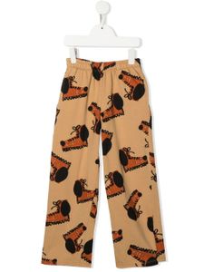 Weekend House Kids. pantalon droit à imprimé graphique - Marron