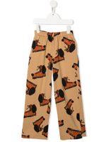 Weekend House Kids. pantalon droit à imprimé graphique - Marron