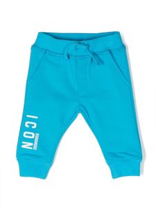 DSQUARED2 KIDS pantalon de jogging à logo Icon imprimé - Bleu