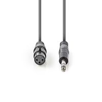 Nedis COTH15110GY15 audio kabel 1,5 m XLR (3-pin) 6.35mm Grijs - thumbnail