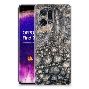 OPPO Find X5 TPU Hoesje Krokodillenprint