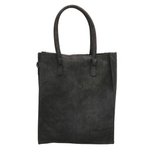 Zebra Trends - Natural Bag Shopper met Rits - Zwart