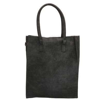 Zebra Trends - Natural Bag Shopper met Rits - Zwart