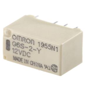 Omron G6S-2-Y-DC12 Printrelais 12 V/DC 2 A 1x wisselcontact 1 stuk(s) Bag