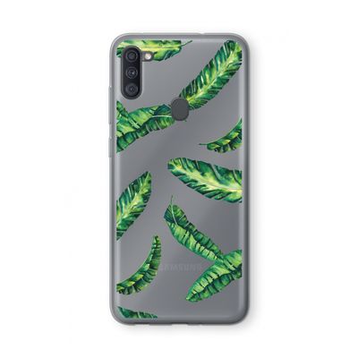 Lange bladeren: Samsung Galaxy A11 Transparant Hoesje