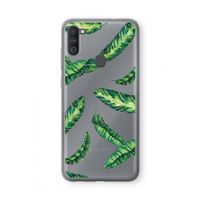 Lange bladeren: Samsung Galaxy A11 Transparant Hoesje