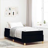 Boxspring bed Anders Zwart en Wit 90 x 200 cm Stof