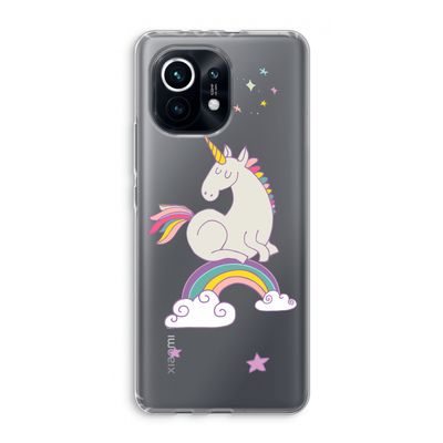 Regenboog eenhoorn: Xiaomi Mi 11 Transparant Hoesje