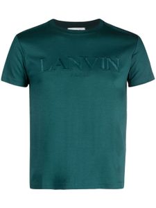 Lanvin t-shirt en coton à logo brodé - Vert