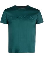 Lanvin t-shirt en coton à logo brodé - Vert - thumbnail