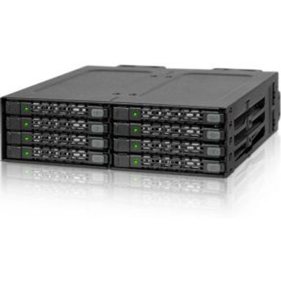 Icy Dock MB998SP-B opslagbehuizing 8x2,5 SATA behuizing voor 5,25 extern